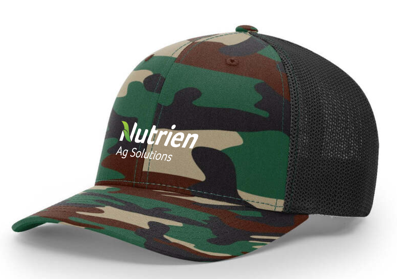 Nutrien Ag Solutions Camo-Black Richardson 110R-Flex Hat